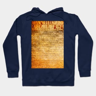 Egyptian Hieroglyphs Written In Stone Hoodie